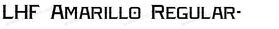 LHF Amarillo Regular字体转换